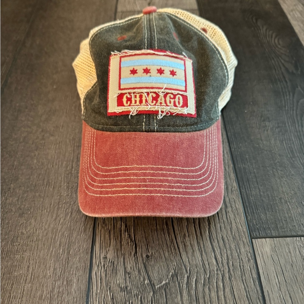 Mens Chicago Legacy Distressed Adjustable Hat